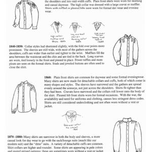 Men'stailored Dress Shirt/ 19th Century Civilian Mens - Etsy