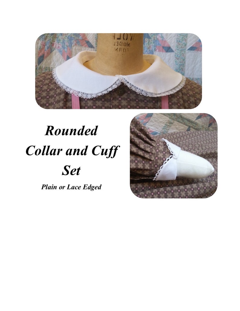 White Cotton Collar and Cuff Set Etsy