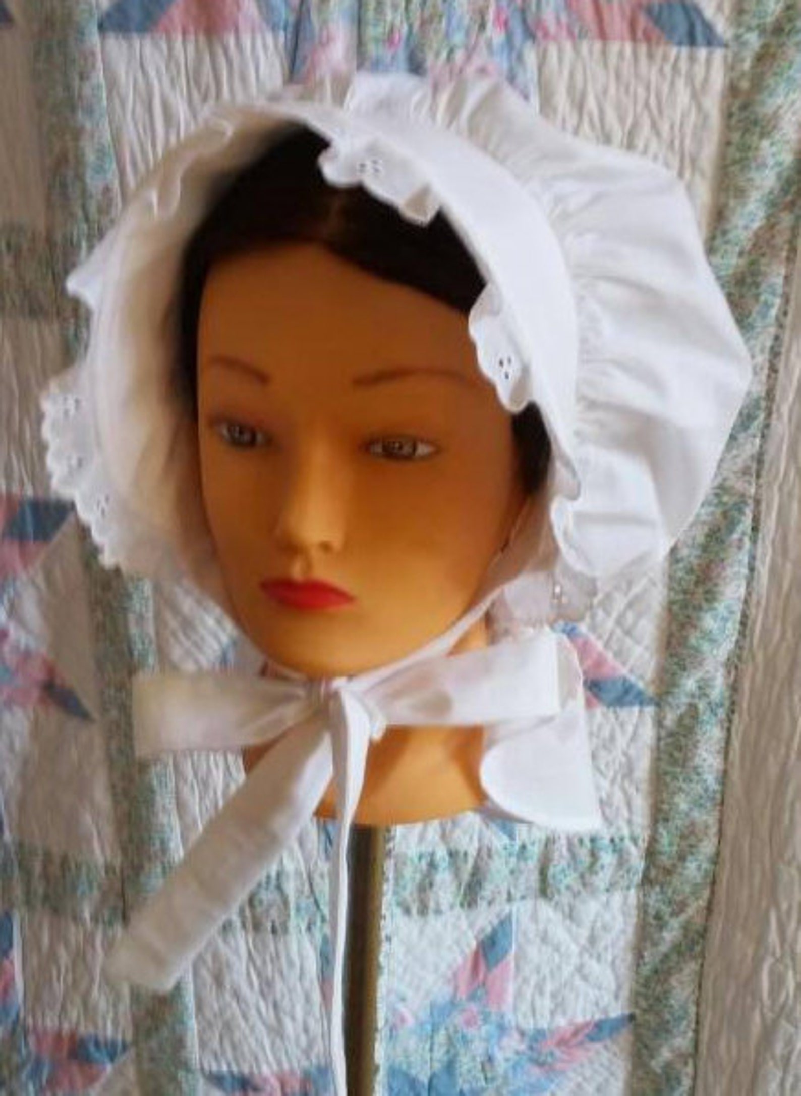Victorian Girl's Apron and Bonnet - Etsy