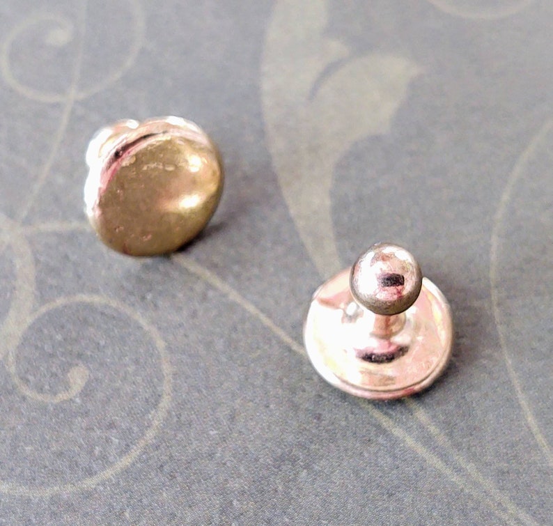 Set of 2 Brass Collar Studs used for Detachable Collars 19th Etsy