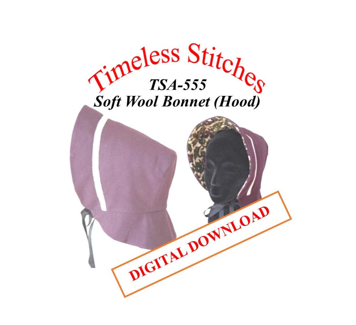 Soft Wool hood /19th Century Headwear Pattern/ Etsy