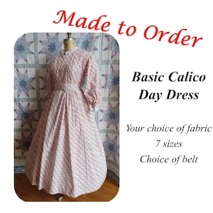 Antique calico dress - Etsy 日本