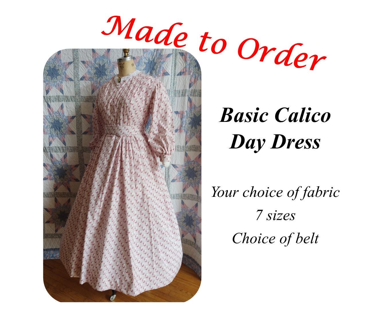 Antique calico dress - Etsy 日本