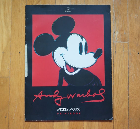 アンディ・ウォーホル ミッキーマウス printbook Vintage Andy Warhol