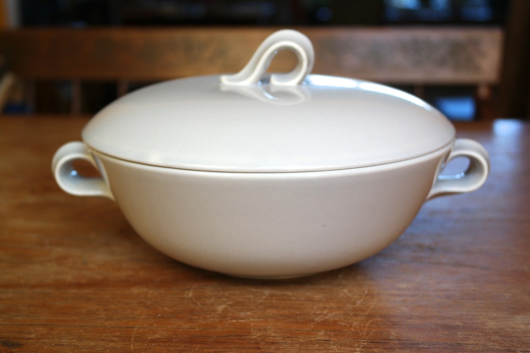 Vintage Homer Laughlin Jubilee Gray Mist Vegetable Covered Serving Dish