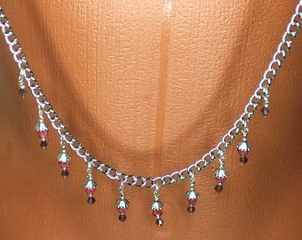 Nipple Chain - Red Beads
