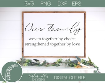 Our Family Svg|Adoption Svg|Blended Family Svg|Family Svg|Commercial Use|Digital Download|PNG|EPS|DXF|Silhouette|Cricut