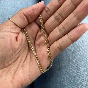 Dainty Curb Link Chain | 18k Gold Filled