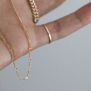 Figaro Chain 1.5mm | 18k Gold Filled