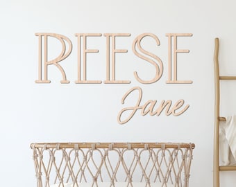 Name Cutouts for Nursery, Wooden Letters, Name Sign, Nursery Letters, Wall Art Above Crib, Nursery Decor, Nursery Wooden Name, Girl Nursery