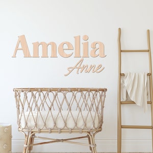 Name Cutouts for Nursery, Wooden Letters, Name Sign, Nursery Letters, Wall Art Above Crib, Nursery Decor, Nursery Wooden Name, Girl Nursery