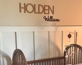 Name Cutouts for Nursery, Wooden Letters, Name Sign, Nursery Letters, Wall Art Above Crib, Nursery Decor, Nursery Letters, Boy Nursery Name