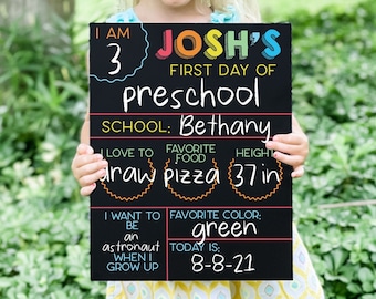 First Day of School Sign | Last Day of School Sign | Reversible First Day of School Sign | Back To School Photo | 1st Day of School