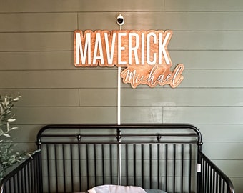 Large Wood Name Sign, Name Sign for Wall, Kids Name Sign, Big Baby Name Sign, 3D Kids Name Sign, Custom Wood Letters, Nursery Name Sign