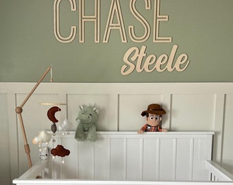 Name Sign for Nursery, Wooden Letters, Name Sign, Nursery Letters, Wall Art Above Crib, Nursery Decor, Wood Name Sign for Kids Room