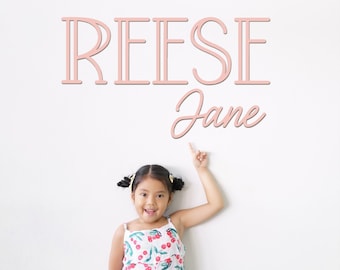 Name Cutouts for Nursery, Wooden Letters, Name Sign, Nursery Letters, Wall Art Above Crib, Nursery Decor, Nursery Wooden Name, Girl Nursery