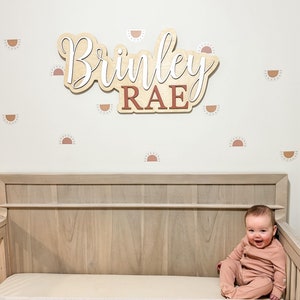 Boho Name Sign, Nursery Name Sign, Sun Nursery Decor, Name Sign for Girl, Custom Wood Name Sign, Boho Nursery Decor, Baby Name Sign