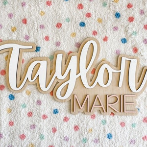 Personalized Name Sign, Boho Name Sign, Outline Name Sign, Name Sign for Nursery, Kids Wall Art, Nursery Decor, Girls Bedroom Decor, Rainbow