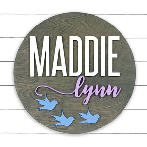 Custom Name Sign | Fairytale Nursery | Baby Name Sign | Nursery Room Decor | Wood Sign | Nursery Art | Princess Nursery | Wood Name Board