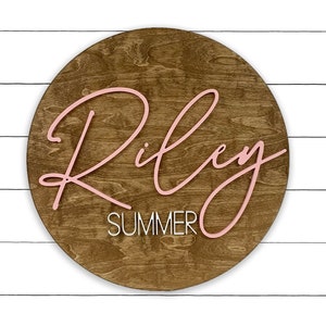 Wooden Nursery Name Sign,Name sign for nursery girl, baby room decor, wall art, baby shower, name reveal Ideas, baby decor, sprinkle decor