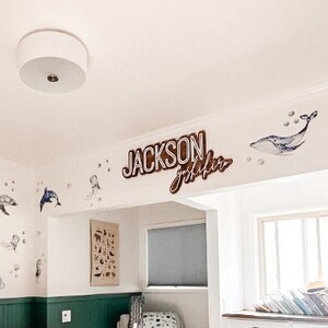 Wooden Baby Name Sign, Layered Baby Name Sign, 3D Wood Name Sign, Newborn Name Sign, Nursery Name Sign