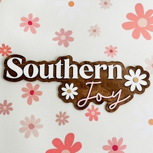 Daisy Name Sign, Nursery Name Sign, Daisy Nursery Decor, Name Sign for Girl, Custom Wood Name Sign, Floral Name Sign for Nursery, Daisy Art