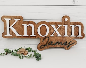 Nursery Name Sign Personalized, 3D Outline Name Sign, Custom Wood Name Sign, Name Sign for Kid Bedroom, Name Sign Wall Decor, Baby Name Sign