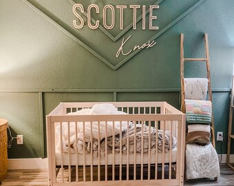 Name Cutouts for Nursery, Wooden Letters, Name Sign, Nursery Letters, Wall Art Above Crib, Nursery Decor, Wood Letters for Boy Nursery