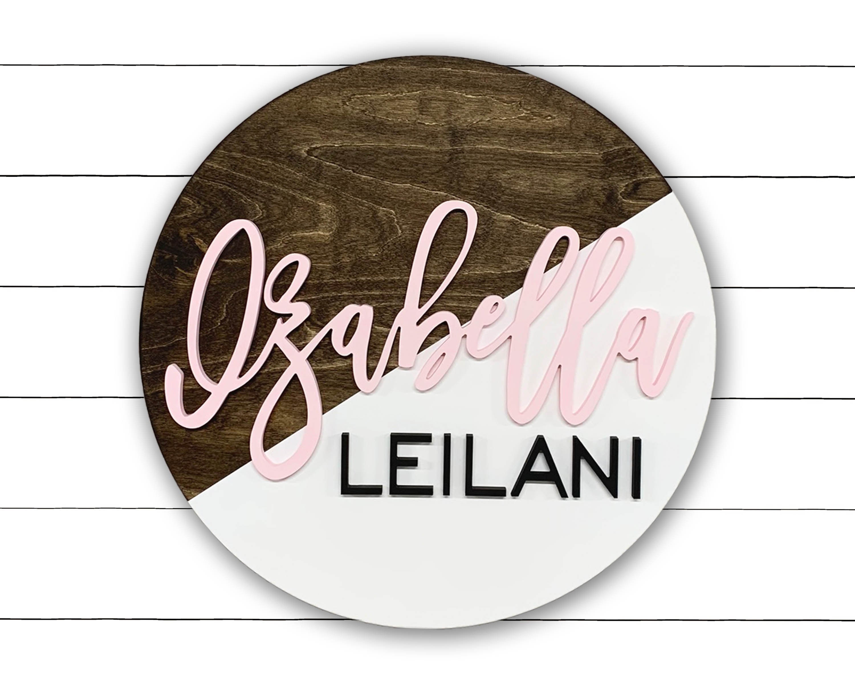 Half Name Custom Name | Half Painted Name Sign | Baby Name Sign for Boy or Girl ...