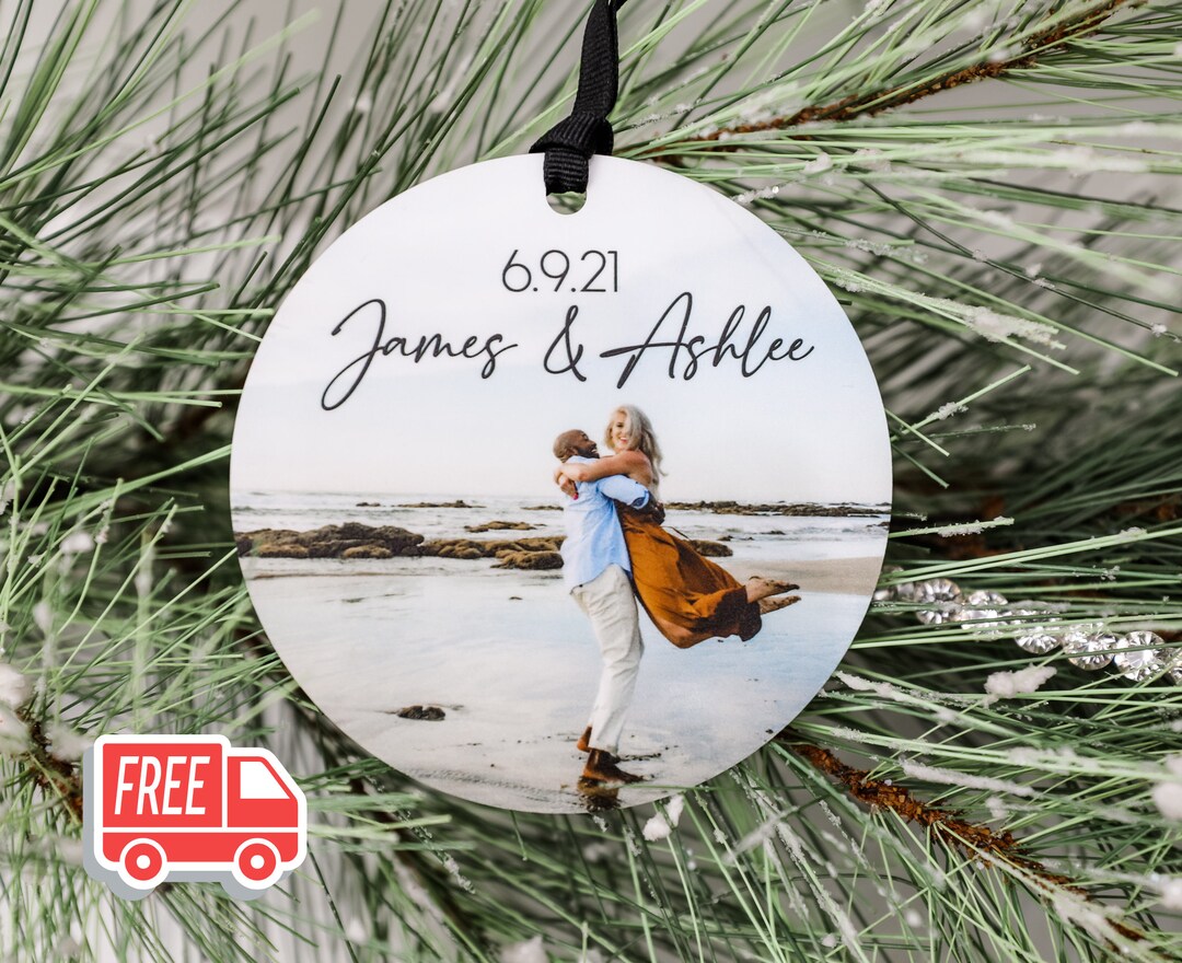 Personalized Couple Ornament, Couple Christmas Ornament, Engagement ...