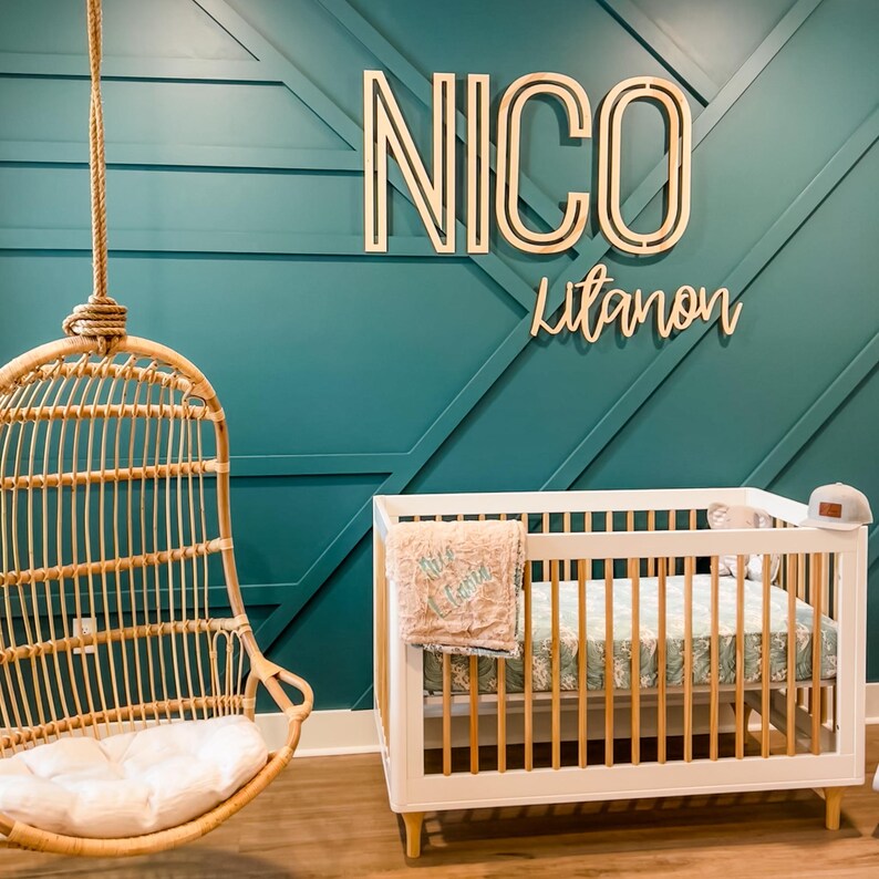 Name Cutouts for Nursery, Wooden Letters, Name Sign, Nursery Letters