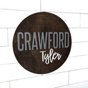 Custom Name Sign, Baby Room Decor, 3D Wooden Plaque, baby boy, baby shower, name reveal Ideas, baby decor, little man cave, nursery sign for