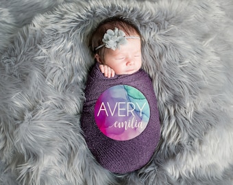 Small Baby Name Sign | 5" Personalized Birth Announcement | Newborn Photo Prop | Name Announcement | Hospital Birth Announcement | My Name