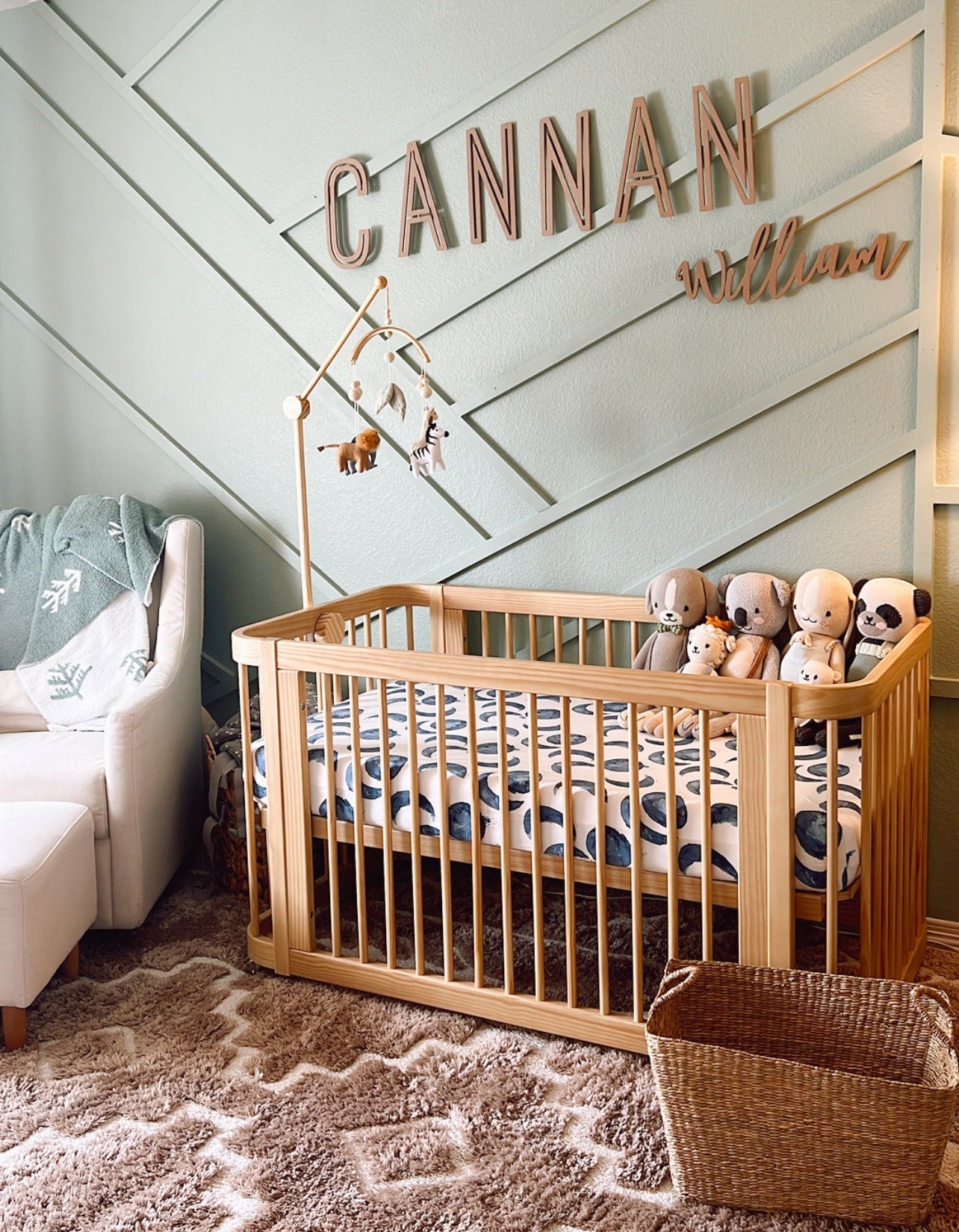 Wood Accent Wall For Baby Girl Room Christian Nursery Decor 