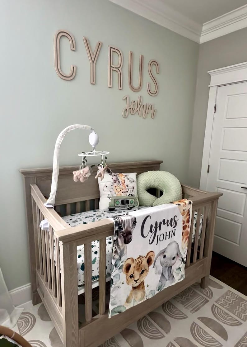 Name Cutouts for Nursery, Wooden Letters, Name Sign, Nursery Letters