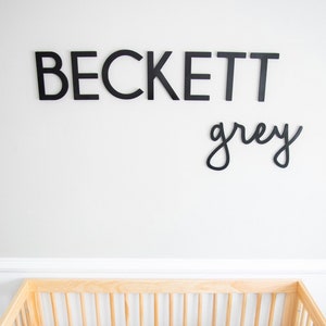 Name Cutouts for Nursery, Wooden Letters, Name Sign, Baby Shower Decor, Wall Art Above Crib, Nursery Decor, Baby Name Reveal, Mdf Letters