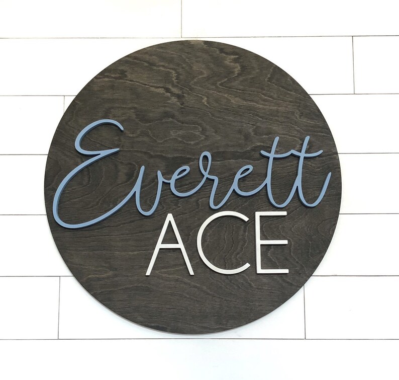 30 Inch Large Wood Name Sign Child Or Baby Name Nursery Etsy