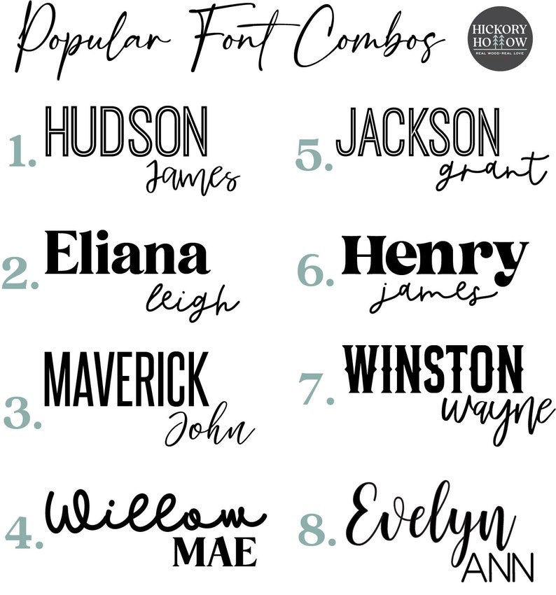 Personalized 3D Nursery Baby Name Sign, Custom Wood Name Plaque