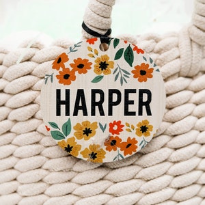 FREE SHIPPING Easter Basket Tag, 3.5 Inch Basket Tag, Easter Gift Tag, Personalized Easter, Easter Gift for Kid, Bunny Name Tag for Easter