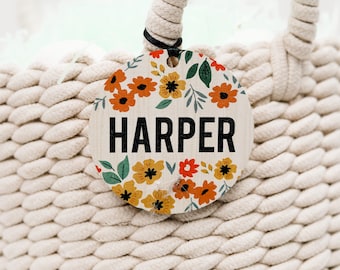 FREE SHIPPING Easter Basket Tag, 3.5 Inch Basket Tag, Easter Gift Tag, Personalized Easter, Easter Gift for Kid, Bunny Name Tag for Easter