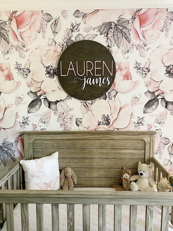 Name Signs For Kids Room Personalized Wooden Name Sign For Nursery