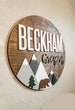Woodland Theme Nursery Name Sign | Newborn Nursery Name Sign with Mountains | Mountain Nursery Decor | Unique Baby Shower Gift for New Mom 