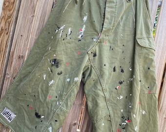 Vintage 60’s army drop crotch pants…RESERVED…