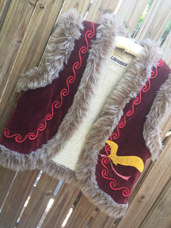 Vintage 70’s Shearling Vest...
