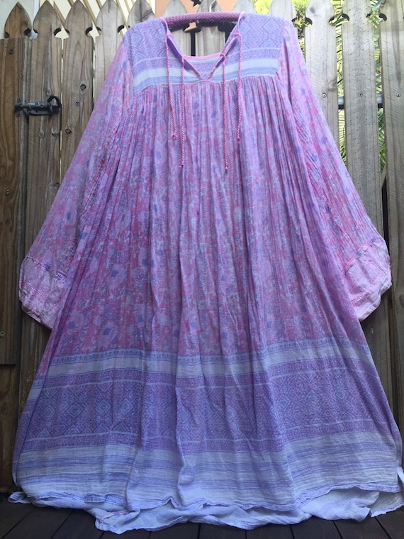 Vintage 70’s Indian gauze dress