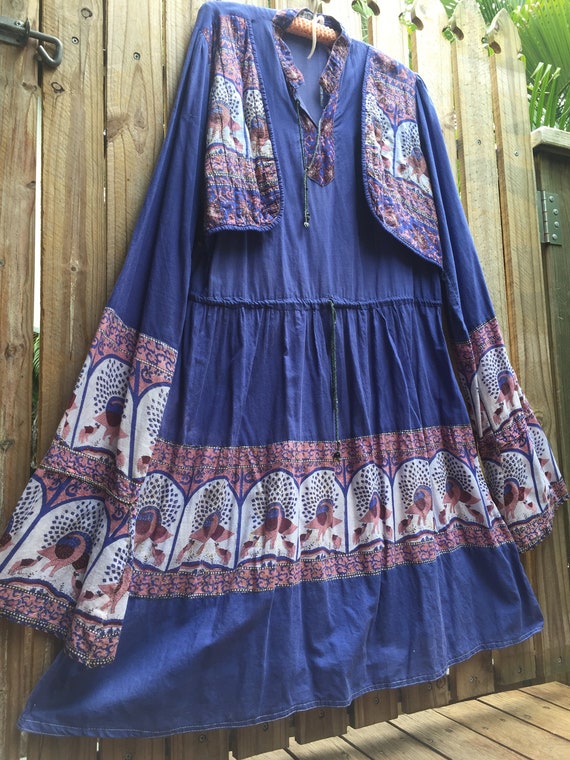 Vintage 70’s Indian gauze dress
