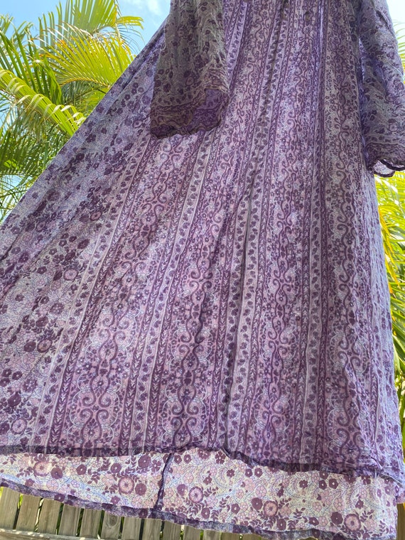 Vintage 70’s indian gauze dress… - image 7