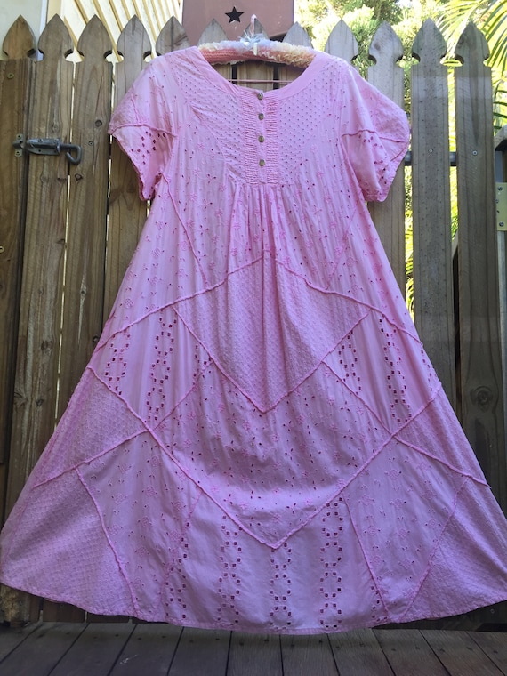 Vintage 70's Indian patchwork dress