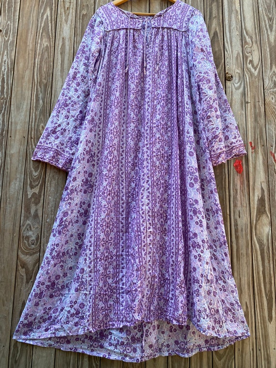 Vintage 70’s indian gauze dress… - image 1