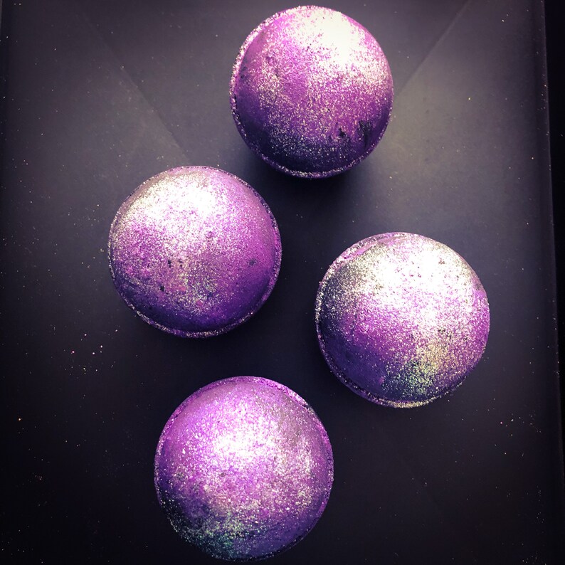 Galaxy Bath Bomb Lavender Bath Product Intergalactic Space - Etsy